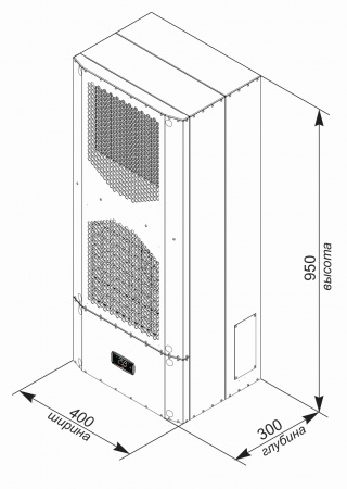 Кондиционер для шкафа настенный нержавеющая сталь UNISPLIT MHW-215E(3)SS UNIcontroller