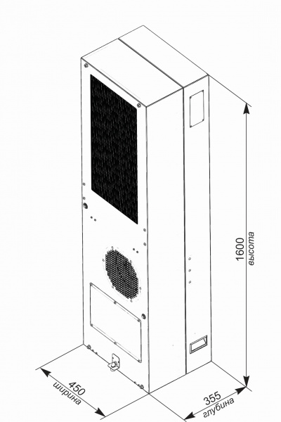 Кондиционер для уличного климатического шкафа UNISPLIT MHW-560E(3)W UNIcontroller