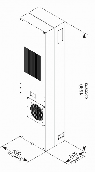 Кондиционер для уличного климатического шкафа UNISPLIT MHW-320S(1)W